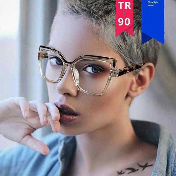 

irregular cat eye plain glasses anti blue light candy color spectacle frame for