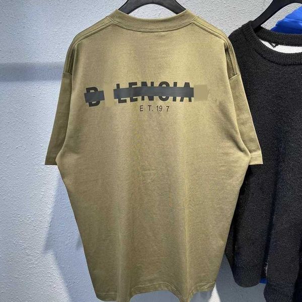 

designer new women t shirt shirt differentiate market high edition front back cover printed relaxed sleeve t-shirt, White;black
