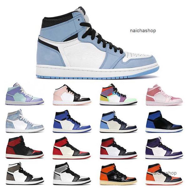 

jorden jordon men women baskeyball shoes jumpman 1 1s university blue chicago digital pink game royal sport sneakers mens trainer