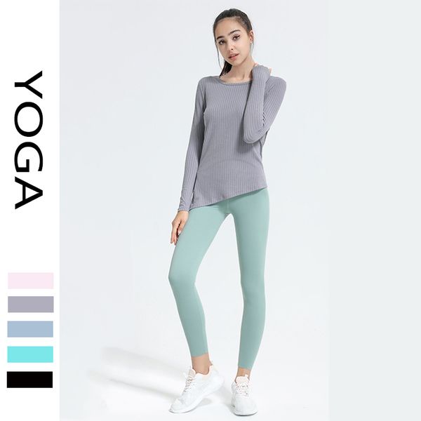 

alo new yoga t-shirt sweats women's ribbed blazer quick-drying fitness long-sleeved t-shirt