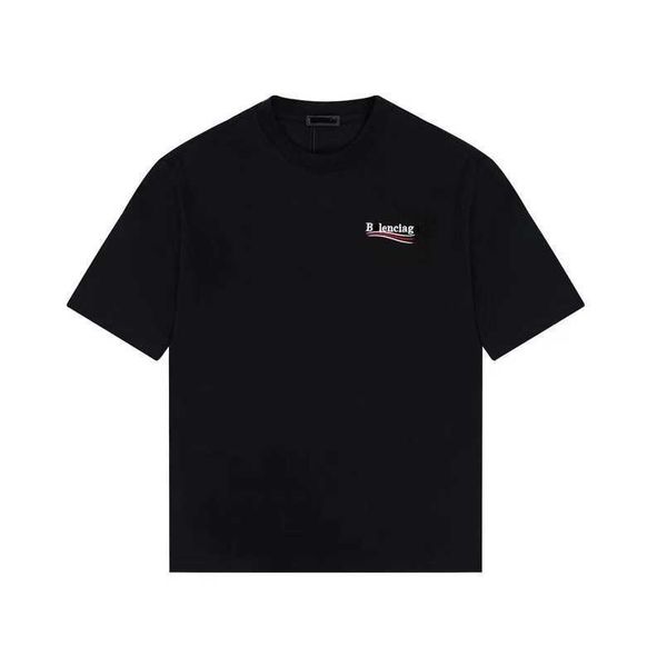 

2023 womens designer t shirt tracksuit shirt summer coke embroidery pattern relaxed sleeve, White;black
