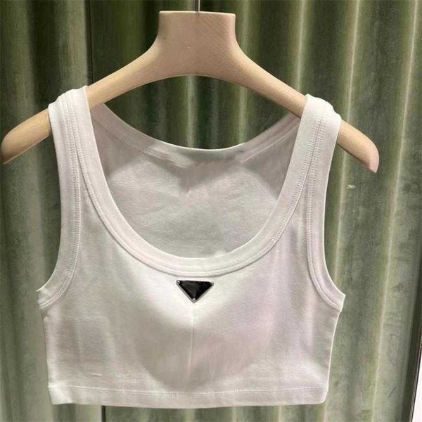 

designer women's clothing 20% off shirt family simple white strap tank women 2023 summer sporty sleeveless t-shirt top