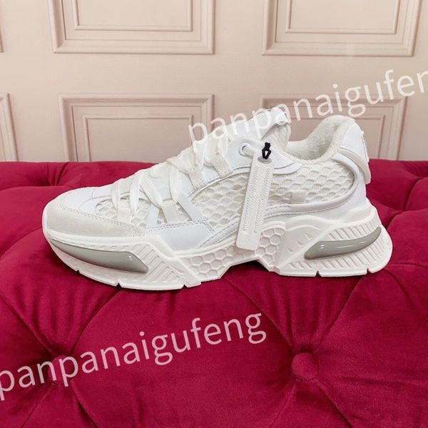 

2023 new casual shoes calfskin reflective sneaker designer mens women sneakers fashion leather trainers, Black