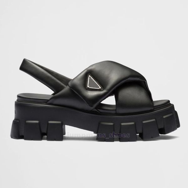 

designer slipper luxury sandal designer sandal famous designer woman luxurys designer womens sandale slide for women platform pradaaas slide, Black