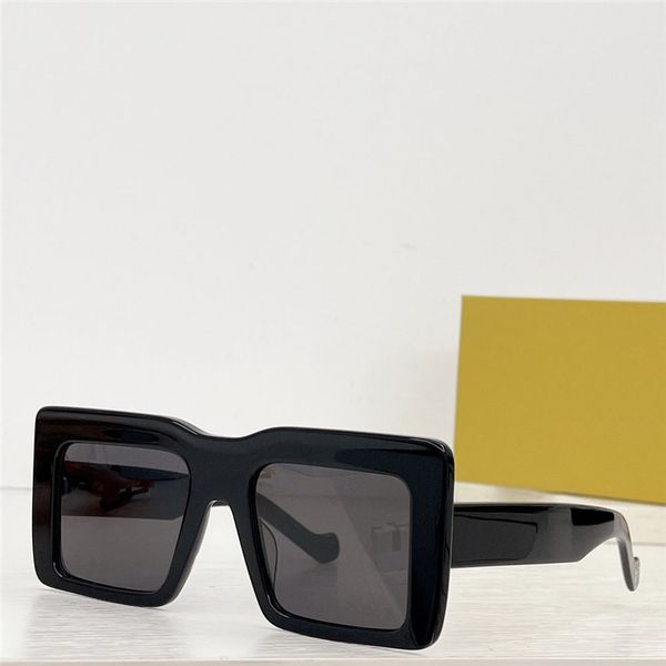 

oversized square sunglasses in acetate 40032i simple and vibrant havana style fashion design outdoor uv400 protection glasses quality, White;black