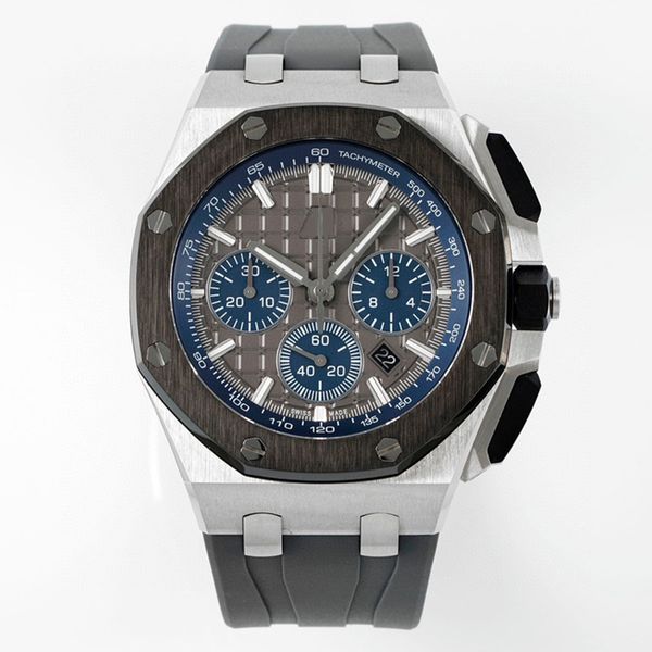

Mens luxury watch quartz watch 44mm stainless steel case rubber strap A luminescent waterproof P wrist strap box dhgateS watch Montre De Luxe watch factory lb, Blue