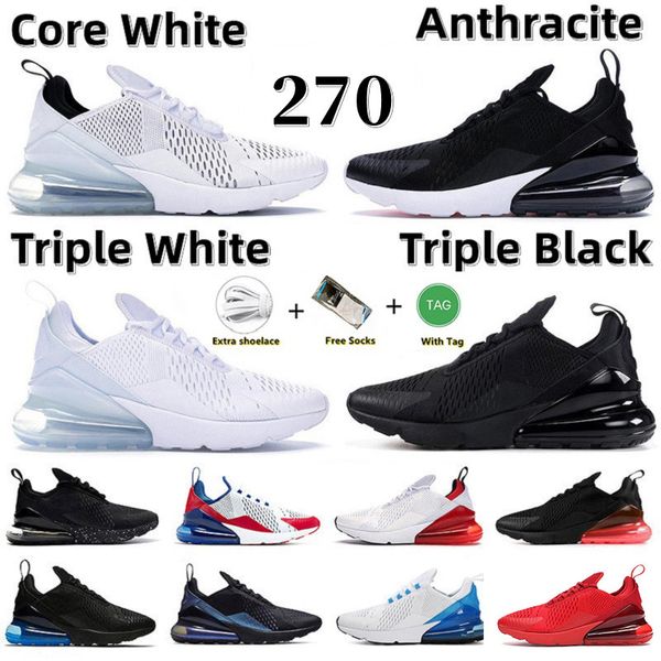 

running shoes 270 sneaker triple black white university red barely rose anthracite light bone tiger cactus 270s mens womens trainers sports
