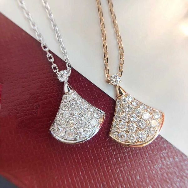 

haifeng meilong town jewelry tiktok dance fan small skirt necklace, Silver