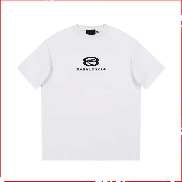 

womens designer t shirt shirt spring/summer 2023 sleeve t-shirt simple crew neck slouchy style unisex, White