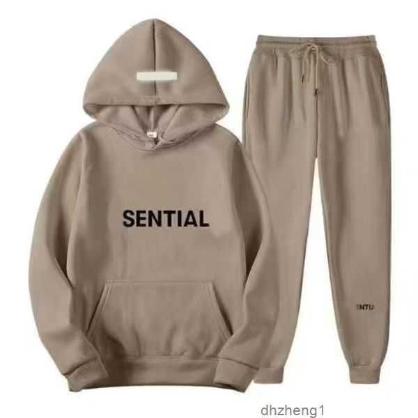 

hoodies & sweatshirts men's tracksuits mens tracksuit fashion ess sweatsuit men two piece 22 colors hiphop trousers male streetwear wom, Black