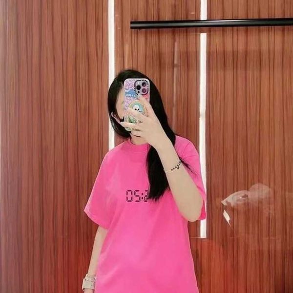 

womens designer t shirt tracksuit shirt summer family 520 digital printed couples t-shirt high street old half sleeve ins, White;black