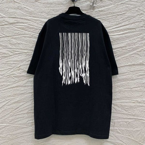 

luxury designer women t shirt shirt high edition 2023 summer moss code letter print loose sleeve t-shirt, White;black