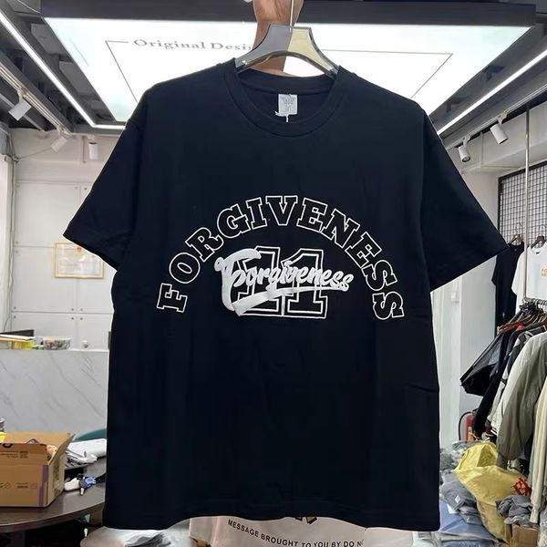 

men's t-shirts letters foam print casual tie short sleeve t-shirt 230410, White;black