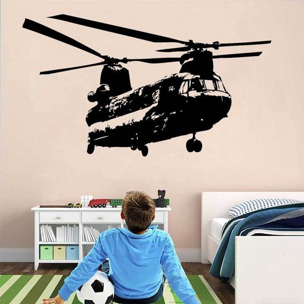 

wall stickers chinook helicopter wall sticker war weapons air vehicles military summer camp military weapons lover home decoration vinyl sti