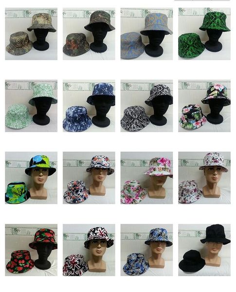 

2023 fisherman hats foldable bucket fisher cap classic hat flowers sandy beach letter summer large edge maple leaf snapback sports caps flor, Black;white