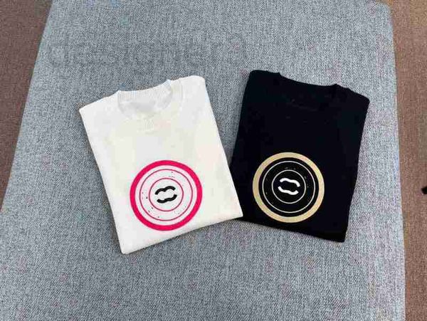 

women's knits & tees designer cotton knitted short sleeves chic style 2023ss spring/summer new versatile reduced age round neck 0qtc, White