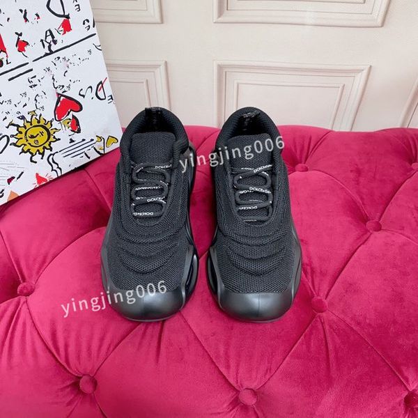 

men brand designer casual shoes men multi-color lace-up sports shoes fashion running shoes soft and comfortable platform shoes, Black