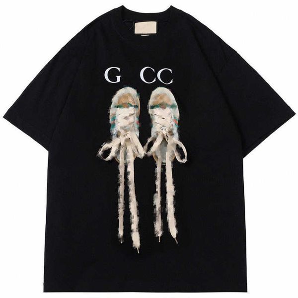 

2023 new designer womens t shirt high-end shirt summer stereo relaxed sleeve t-shirt, White;black