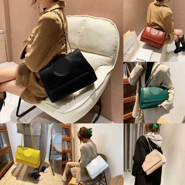 

cross body tb women's chain shoulder bag rhombic lattice chain single shoulder messenger solid color tassel handbag 220725