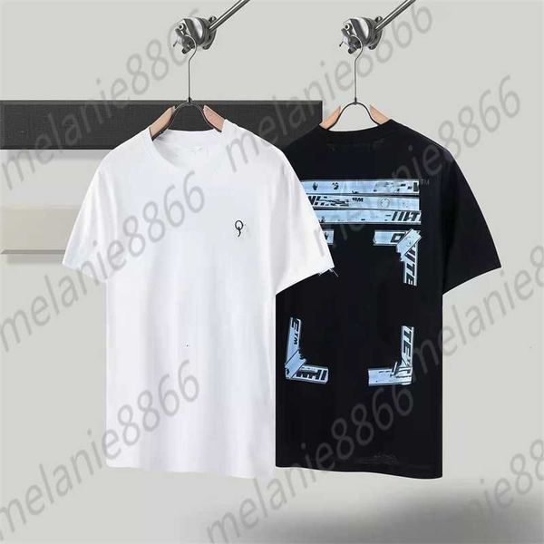 

fashion summer brand men's t-shirts style white women's short sleeve letter arrow direct spray printing x couple loose casual top, White;black