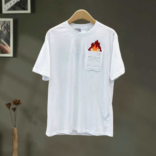 

womens designer t shirt tracksuit shirt summer 2023 loose letter versatile sleeve couple t-shirt, White