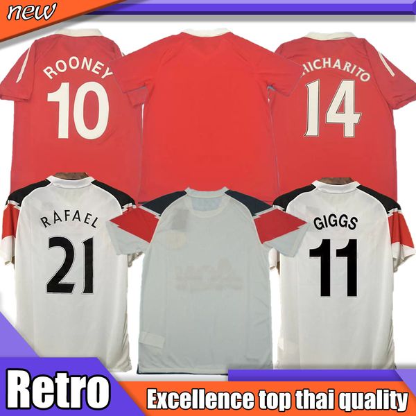 

2010 2011 retro ronaldo rooney soccer jerseys manchester chicharito football shirt jerseys de futbol berbatov nani pogba anderson giggs sols, Black;yellow
