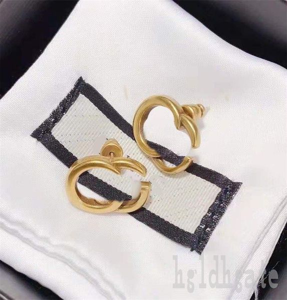 

plated gold earring stud designer mens women earring birthday present classic style double letter metal ins punk luxury women earrings hip h, Golden;silver