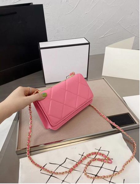 

fashion luxurys designer crossbody bag large diamond lattice purse women handbag tote shoulder bags classic brand channel woc bag lady clutc