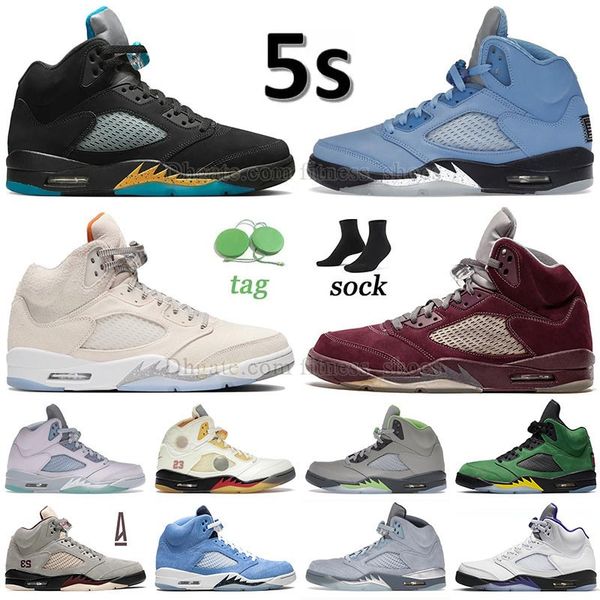 

2023 unc 5 5s basketball shoes jumpman v aqua light orewood brown sail dj khaled x black muslin what the raging bull racer blue bird green b