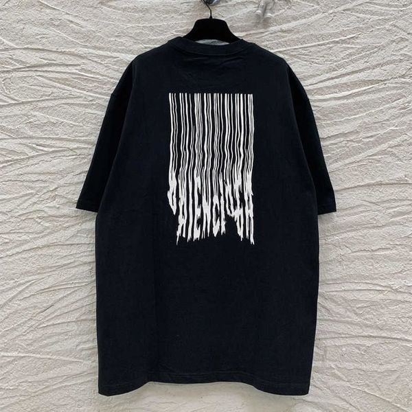

designer new women t shirt shirt high edition 2023 summer moss code letter print loose sleeve t-shirt, White;black