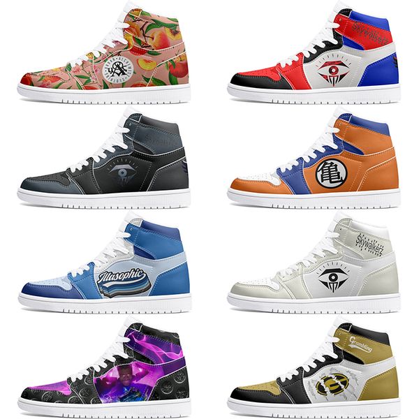 

New Customized Shoes 1s DIY shoes Basketball Shoes Men 1 Women 1 Anime Customized Character Trend Versatile Outdoor Shoes