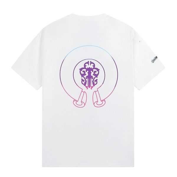 

designers heart mens t shirts ch brand t-shirts chromes letter horseshoe sanskrit cross pattern men fashion casual short sleeve tees 3guujgu, White;black