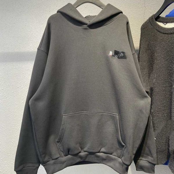 

luxury designer women t shirt shirt differentiate market high autumn winter personality family embroidery hooded loose os long sleeve, Black