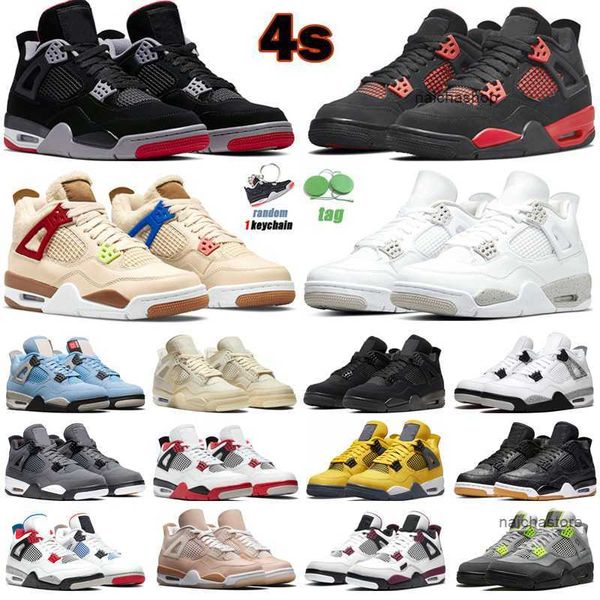 

jorden jordon 4s basketball shoes men women 4 red thunder wild things university blue cool grey sail mushroom black cat mens trainers sport