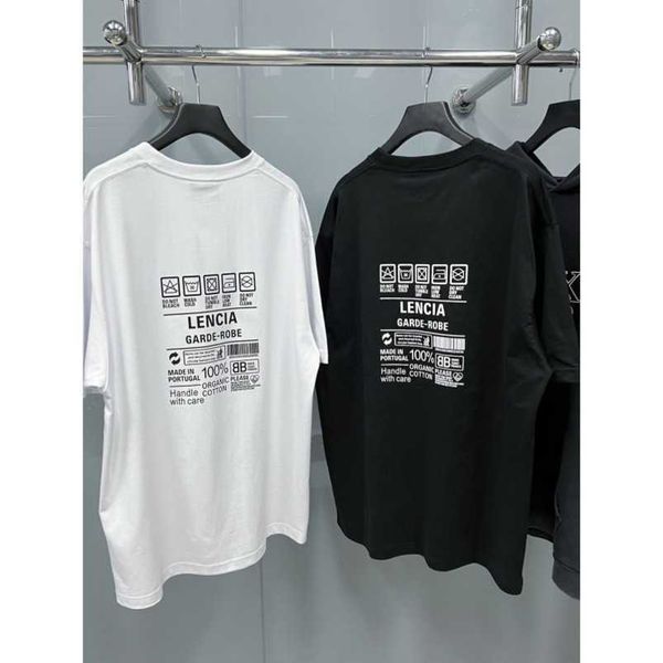 

womens designer t shirt shirt eco friendly print sleeve round neck loose casual t-shirt os, White