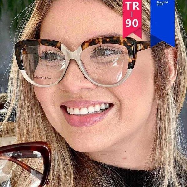 

tr core insert glass anti blue light cat eye glasses frame ins color set internet