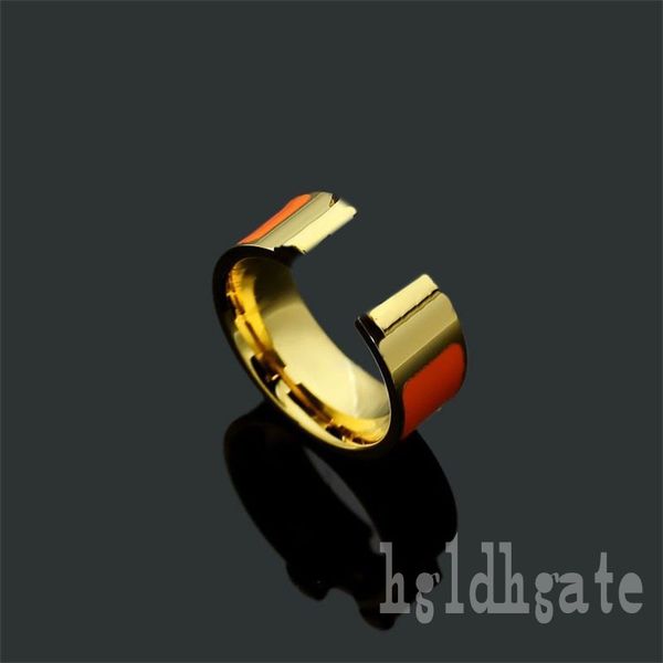 

alloy h designer rings for women luxury ring band letter plated gold bague plain classic style party favors colorful enamels wedding mens ri, Silver