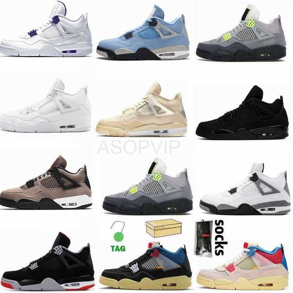 

jumpman mens 4 4s basketball shoes university blue varsity royal cement union sail metallic pack fire red guava ice trainers s