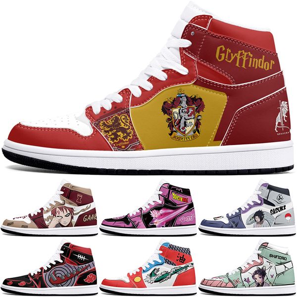 

New diy classics customized shoes sports basketball shoes 1s men women antiskid damping anime fashion cool customized figure sneakers 454958