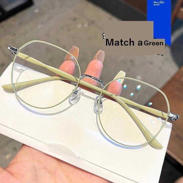 

anti blue light glasses frame for bare face women can with degrees large slim look
