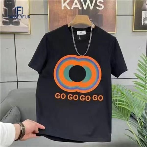 

mens t shirt mens shirts designers shirt same outdoor pure cotton t shirt printed round neck short-sleeved casual sports shirt luxury couple, White;black