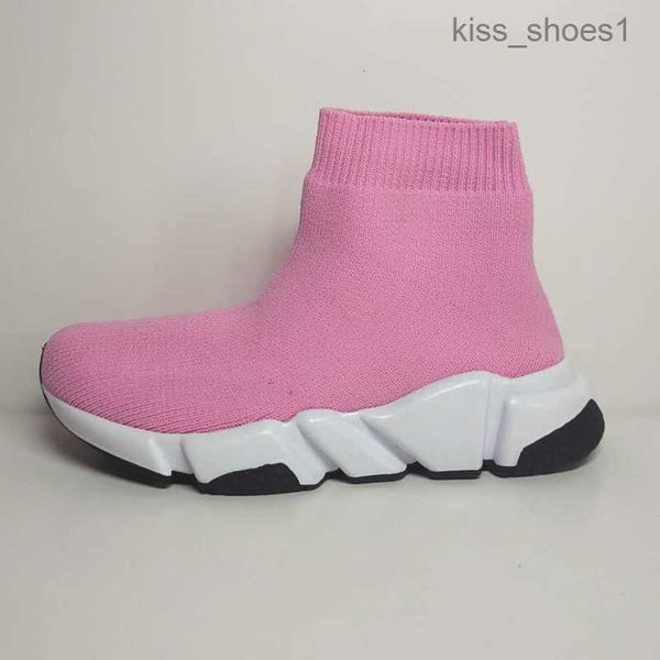 

23fashion kids sock shoes classic childrens casual shoes boys and girls outdoor sports athletic sneakers eur 24-35, Black