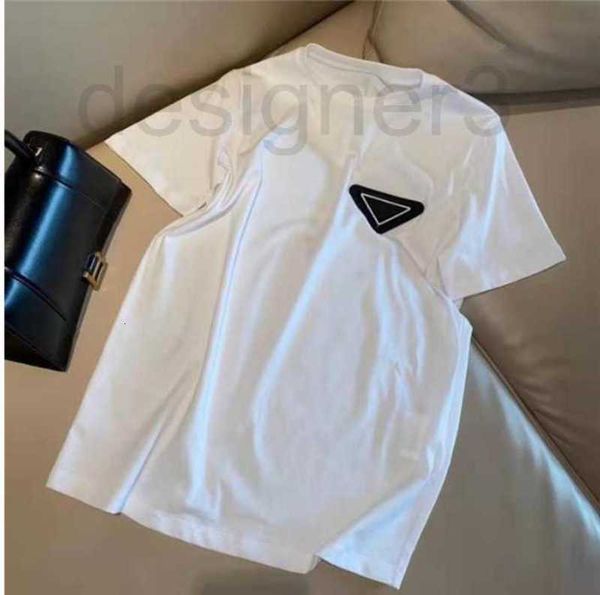

women's t-shirt designer t-shirt classic letter short summer lady sleeve fashion with chain decoration size s-2xl 8qvm, White