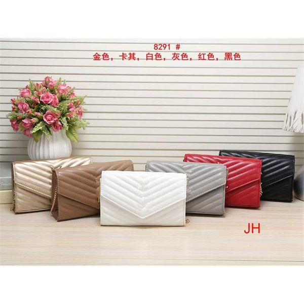 

fashion women's bag ys new single shoulder cross v-shaped chain bag-8291