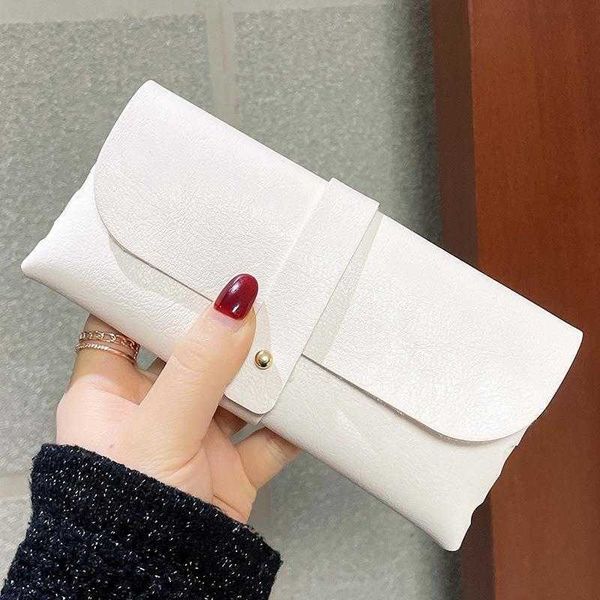 

fashion case net red sun glasses box travel portable leather button
