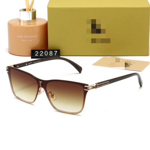 

fashion sunglasses towrdpar glasses sunglasses designer men's women brown case black metal frame dark 50mm lens b, White;black