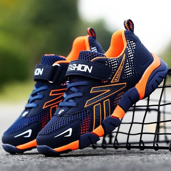 

sneakers children boys shoes school sports summer mesh for kids tennis casual sneakers children's boy running 7-12 years tenis platform, Black;red