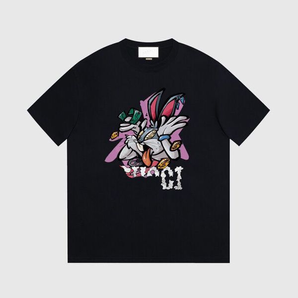 

2023ss men's tshirt spring summer trend fashion short sleeve t-shirt jacquard women's men's clothing, Black;brown