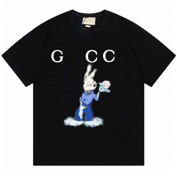 

womens designer t shirt tracksuit shirt differentiate original quality version of the market chaopai classic cartoon men relaxed sleeve tee, White;black