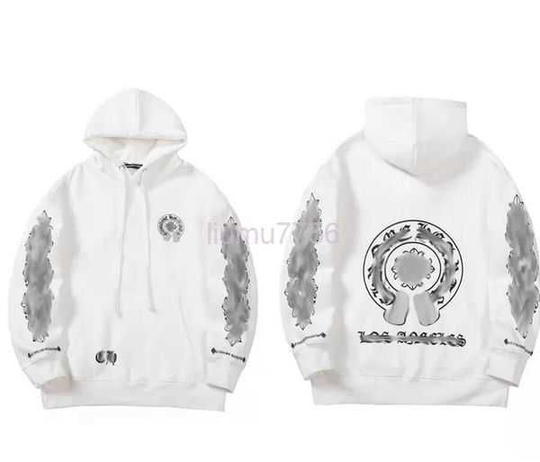 

2023 mens luxury heart classic hoodies jackets sweatshirts fashion chromes designer hoodies ch zipper hooded sweater cross pullover sanskrit, Black